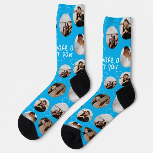 4 Foto collage We maken een geweldige foto Sokken (Links)