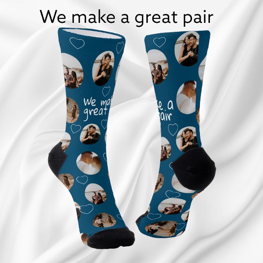 4 Foto collage We maken een geweldige foto Sokken