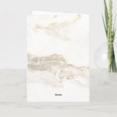 4 Foto Collage Weddenschap Jubileum Chic Marble Bedankkaart (Achterkant)