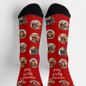 4 Foto Collage Werelden Beste Papa Sokken (Top)