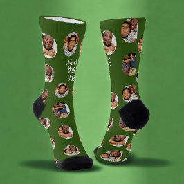 4 Foto Collage Werelden Beste Papa Sokken