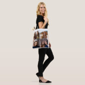 4 foto collage - witte achtergrond tote bag (Op model)