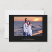 4 foto collage Zwart - 3x5 Save the Date (Achterkant)