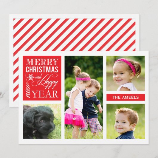 4 foto | de Kaart van de Foto van de Vakantie (Voorkant / Achterkant)