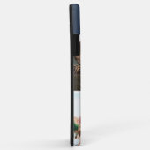 4 Foto Donkerblauw Gepersonaliseerde I Phone case (Achterkant/rechts)