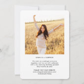 4 Foto drive-by Surprise Birthday Party parade Kaart (Achterkant)