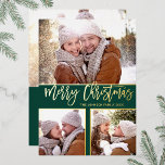 4 FOTO Eenvoudig elegant kerstgoud Folie Feestdagenkaart<br><div class="desc">Moderne prettige kerstfotografie-feestdag. Verrassend en vreugde voor je naaste en maak de viering onvergeeflijk. Voor verdere aanpassing,  te klikken gelieve de "pas verder"verbinding aan en ons ontwerphulpmiddel te gebruiken om deze sjabloon te wijzigen.</div>