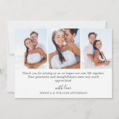 4 FOTO Elegant Eucalyptus Waterverf Floral Bedankkaart (Achterkant)