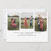 4 FOTO Elegante minimalistische kerstboom groet Kaart (Achterkant)