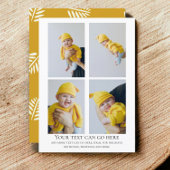 4 Foto- en bladpatroon achterkant sjabloon