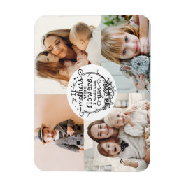 4 foto familie collage mam keepomwille moederdag magneet