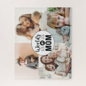 4 foto familie collage nummer 1 moederdag moeder legpuzzel (Verticaal)