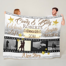 4 Foto Filmster Filmrol Zilver Bokeh en Goud