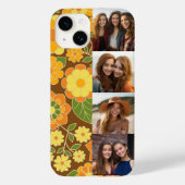 4 Foto Filmstrook Scriptnaam Funky Bloemen Case-Mate iPhone Case (Achterkant)