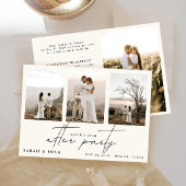 4 foto gelukkig ooit na de bruiloft van de partijc aankondiging