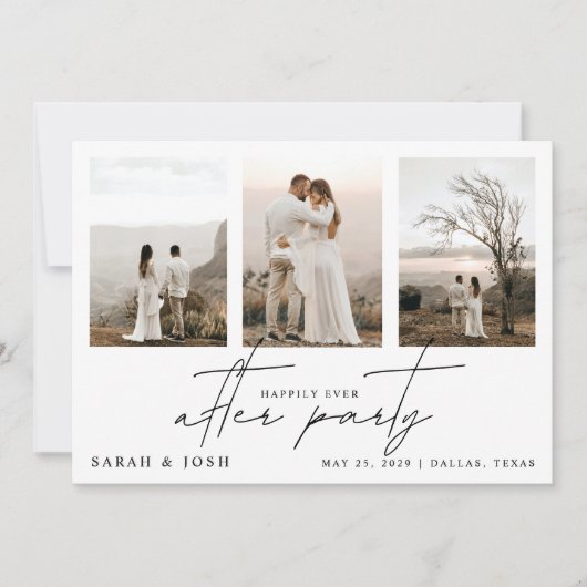 4 foto gelukkig ooit na partijhuwelijk aankondiging (Voorkant)