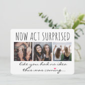 4 Foto gemaakt door Honor of Bridesmaid proposal F Kaart (Staand voorkant)