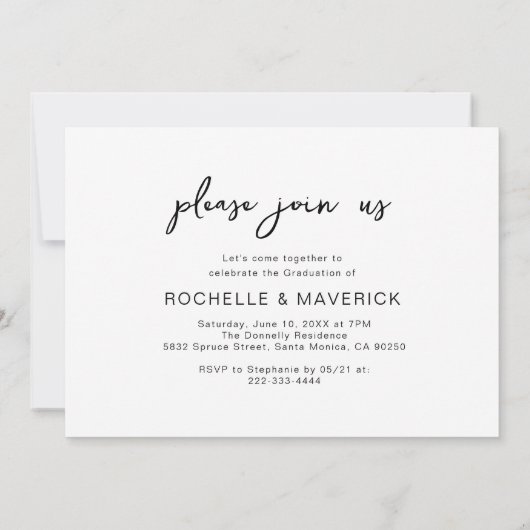 4 Foto Gemeenschappelijk Afstuderen Kaart (Achterkant)