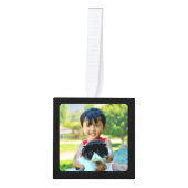 4 Foto Gepersonaliseerd collage met monogram Decoratie (Voorkant)