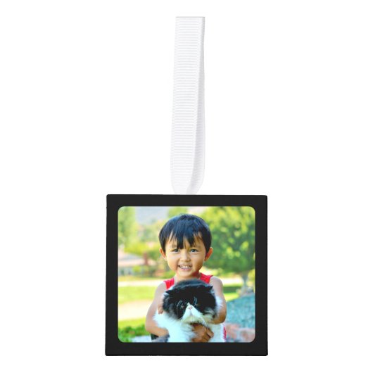 4 Foto Gepersonaliseerd collage met monogram Decoratie (Voorkant)