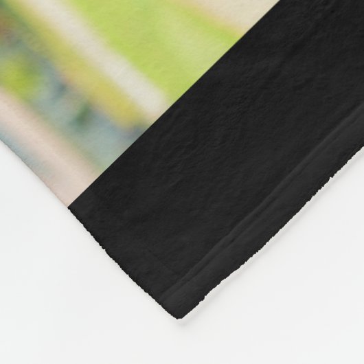 4 Foto Gepersonaliseerd collage met monogram Fleece Deken (Hoek)