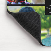 4 Foto Gepersonaliseerd collage met monogram Muismat (Hoek)