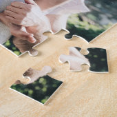 4 Foto gepersonaliseerde aangepaste collage Legpuzzel (Zijkant)