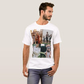 4 Foto gepersonaliseerde aangepaste collage T-shirt (Voorkant volledig)