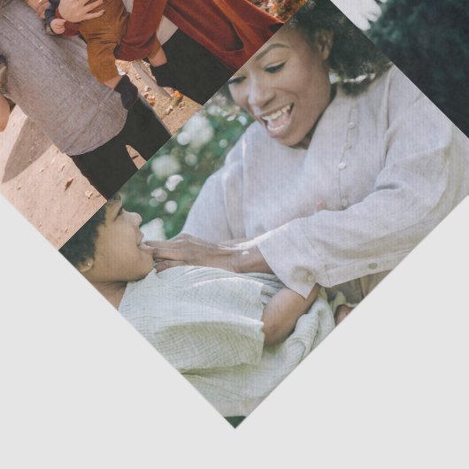 4 Foto gepersonaliseerde aangepaste collage Tissuepapier (Detail)