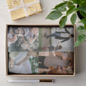 4 Foto gepersonaliseerde aangepaste collage Tissuepapier (Geschenk)