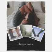 4 Foto Gepersonaliseerde veranderingskleur/klik aa Fleece Deken (Voorkant)