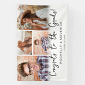 4 foto gezamenlijke afstudeerfeest spandoek (Verticaal)