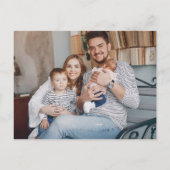 4 Foto Greenery Floral Gold Hartelijk dank voor Ba Aankondigingskaart (Achterkant)