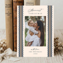 4 Foto Hand Getekende Schelp Lint Streep Kerstmis