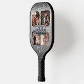 4 Foto - Happy Father's Day Metaal hen Pickleball Paddle (Links)
