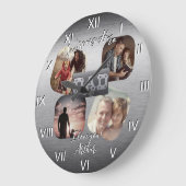 4 Foto - Happy Father's Day Metal Theme Grote Klok (Hoek)