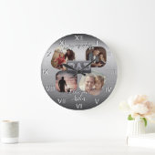 4 Foto - Happy Father's Day Metal Theme Grote Klok (Huis)