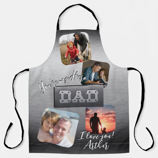 4 Foto - Happy Father's Day Metal Theme Schort (Voorkant)