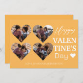 4 foto Hart collage Valentijnsdag paar Feestdagenkaart (Voorkant / Achterkant)