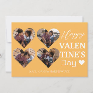 4 foto Hart collage Valentijnsdag paar Feestdagenkaart