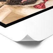 4 foto honden collage - aangepaste gezinsdier heri poster (Hoek)