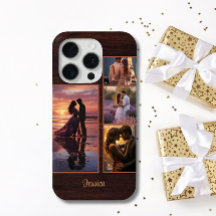 4 Foto Hout Graan Timber Gepersonaliseerde Naam Te