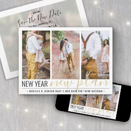 4 Foto Huwelijk Wijziging van Plannen Nieuwjaarsva Save The Date