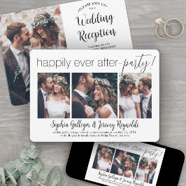 4 Foto Huwelijksreceptie Happily Ever After Feestj Kaart