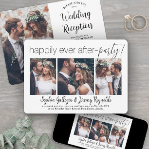 4 Foto Huwelijksreceptie Happily Ever After Feestj Kaart