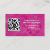 4 Foto Instagram Haarvlechter Vlecht QR-code Visitekaartje (Achterkant)