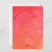 4 Foto Joy Merry Kerstmis Minimal Red Waterverf Feestdagenkaart (Achterkant)