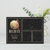 4 Foto Kerstmis JINGLE BELL Feestdagenkaart (Staand voorkant)