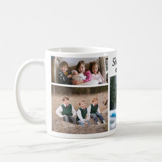  4 foto koffie Mok (Links)