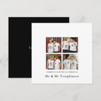 4 foto LGBT Love Husband 1e Jubileum zwart